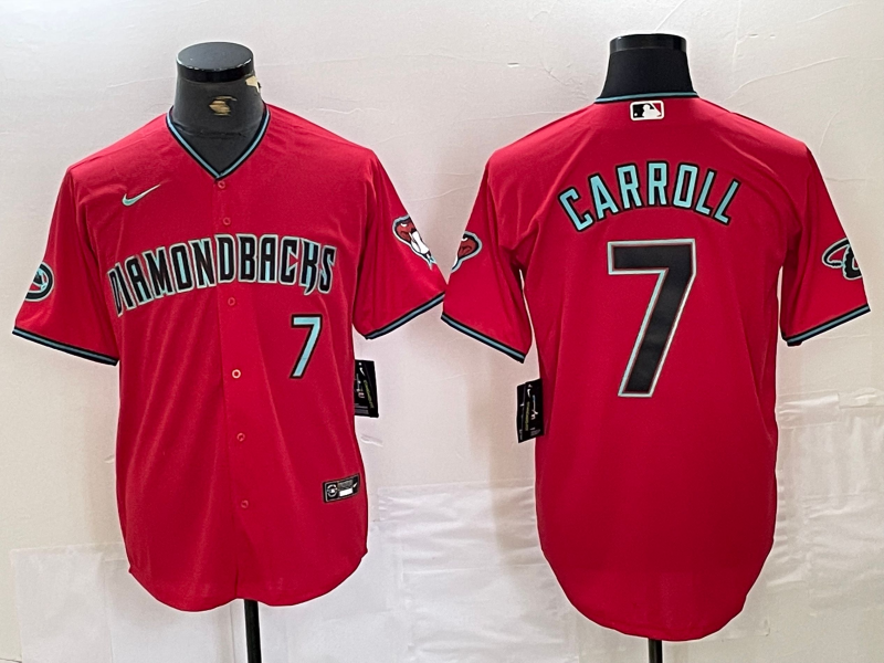 Men's Arizona Diamondbacks Corbin Carroll #7 Red Jersey